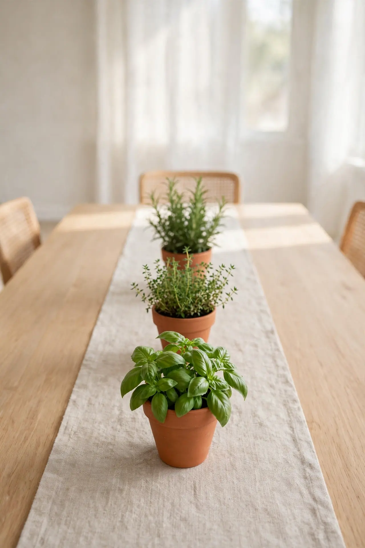 Herb Pot Centerpieces