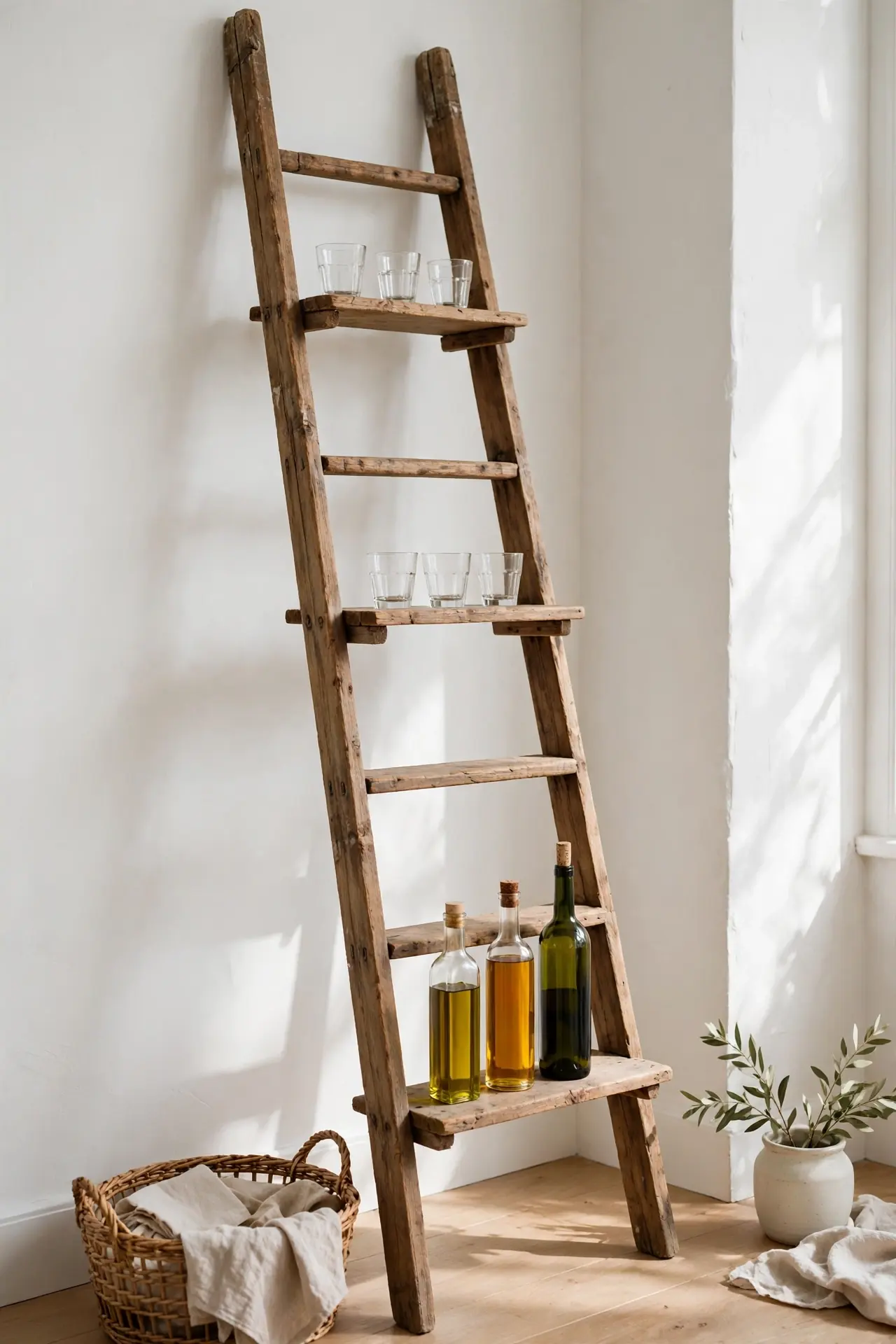 Ladder Style Shelves