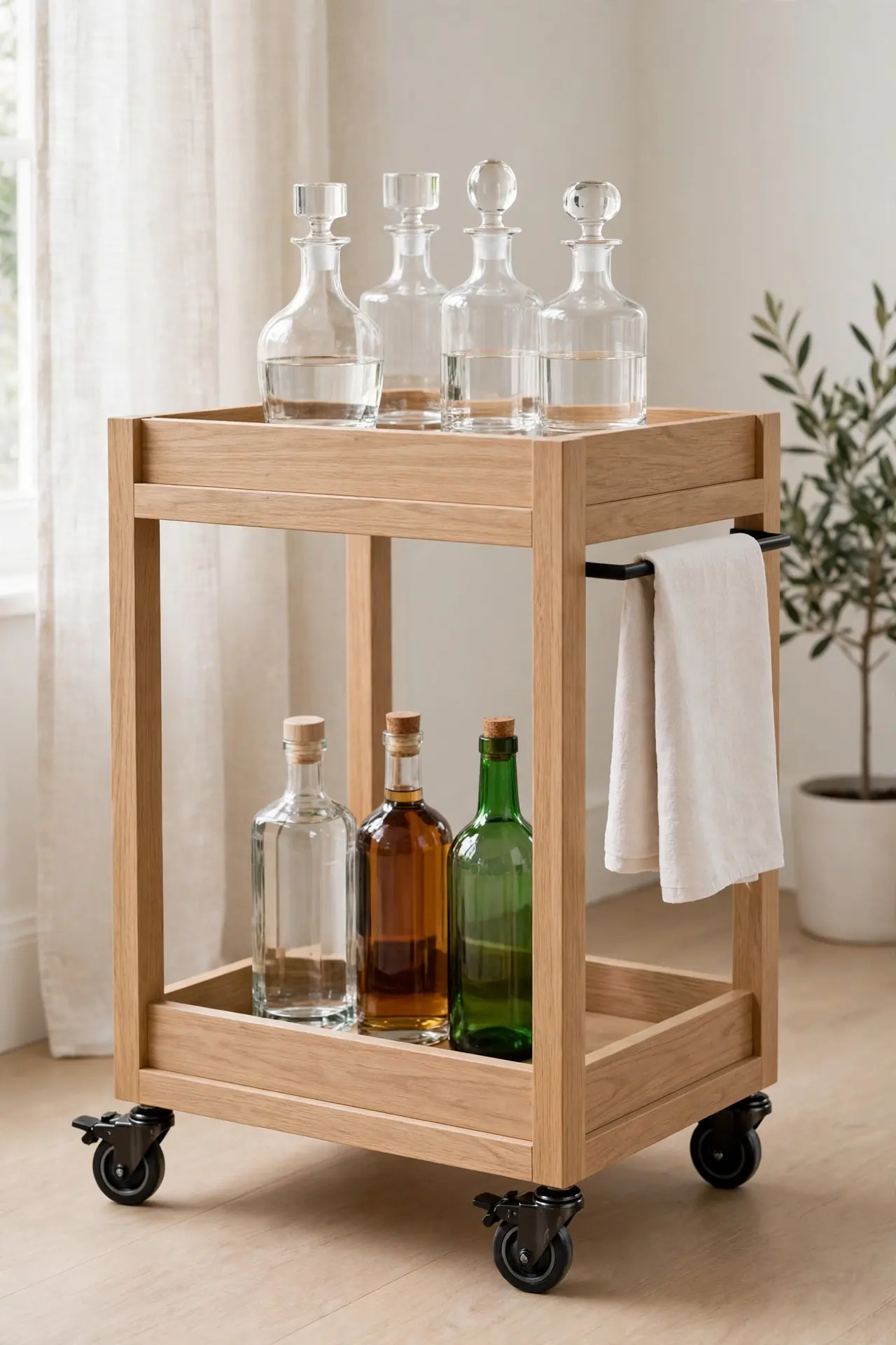 Rolling Bar Cart