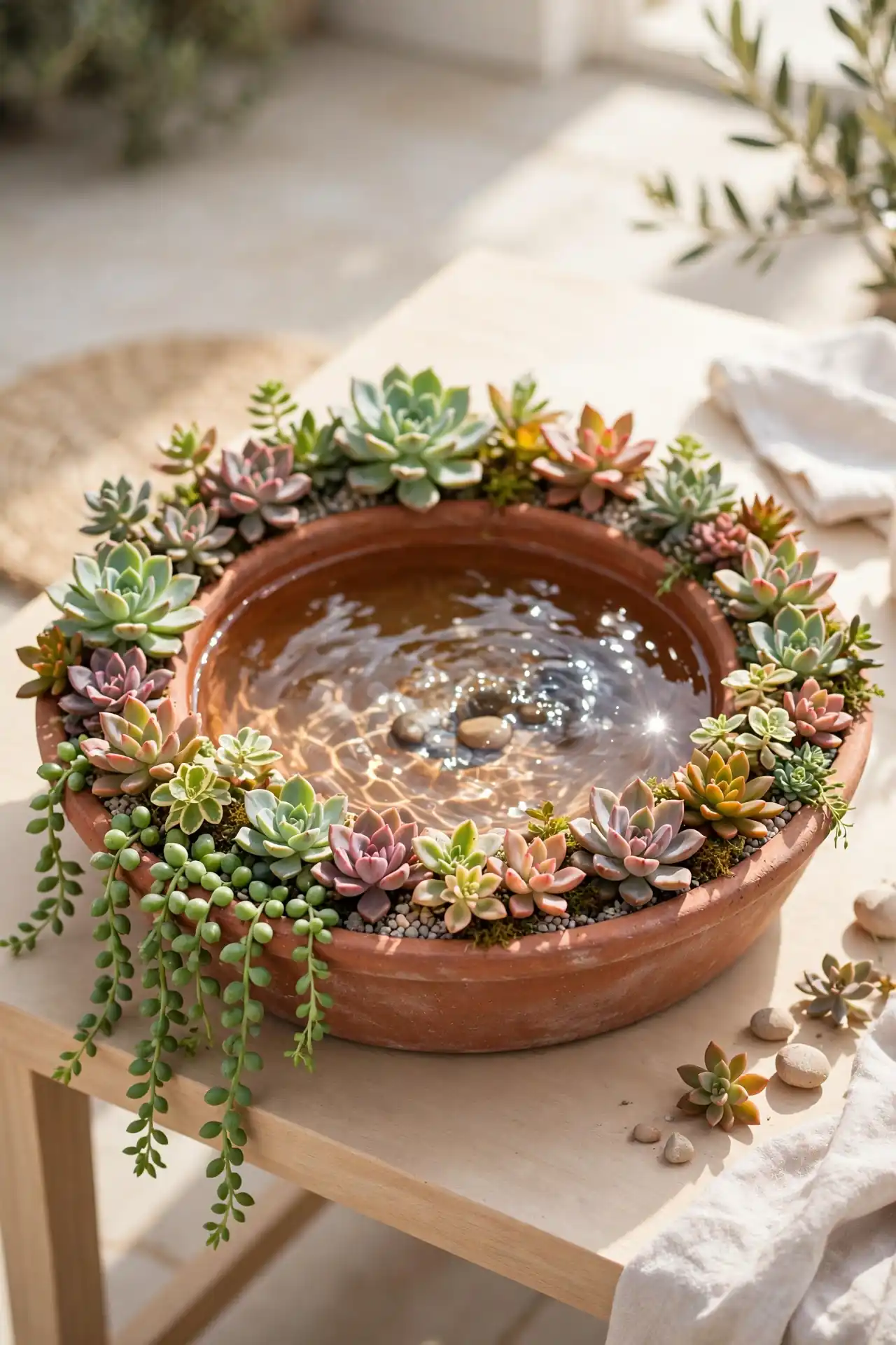Succulent Rim Garden