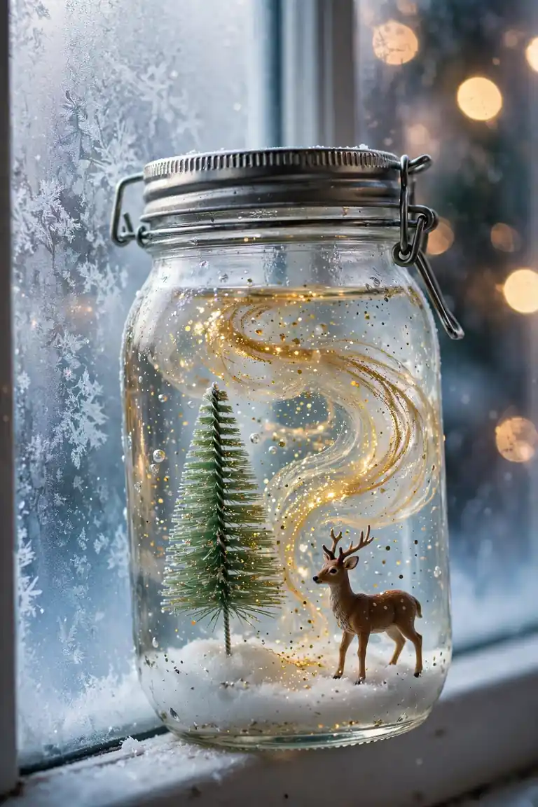 Mason Jar Snow Globes