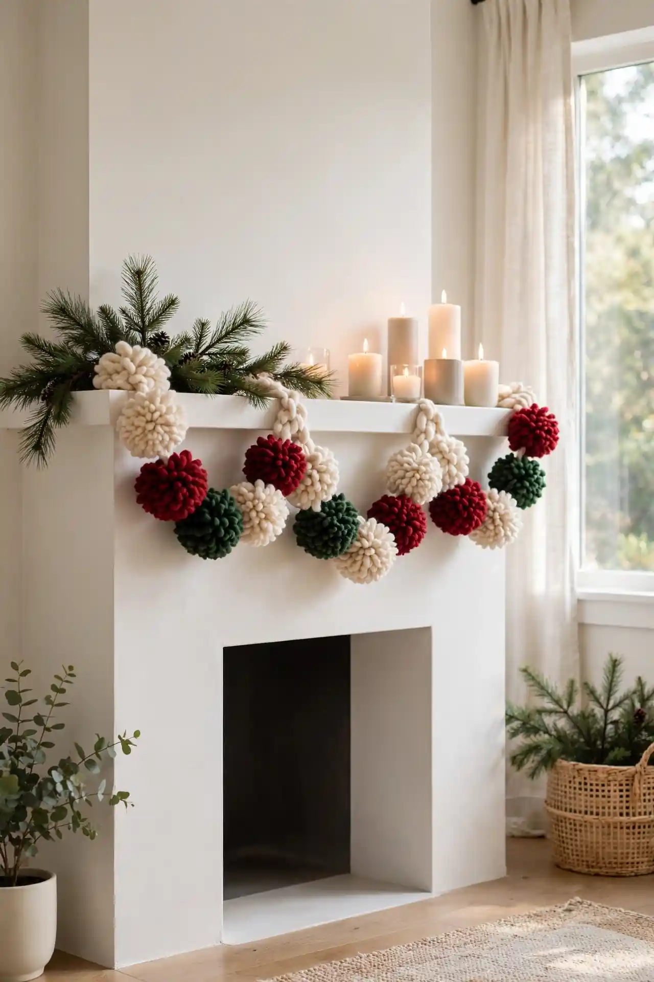 Painted Pinecone Garland