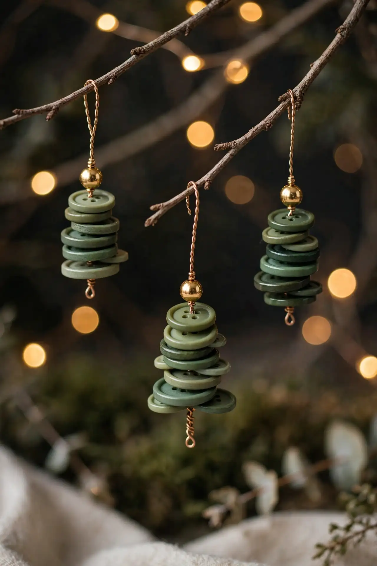 Button Christmas Trees