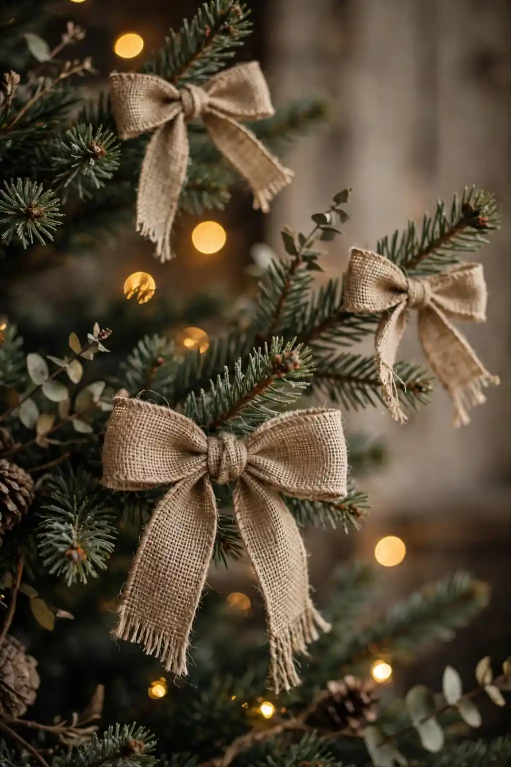 Burlap Ribbon Bows