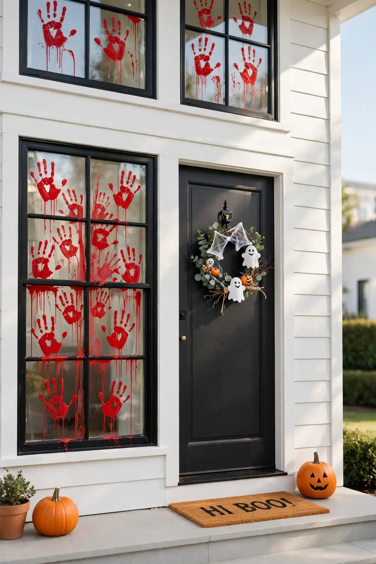 Bloody Handprint Windows