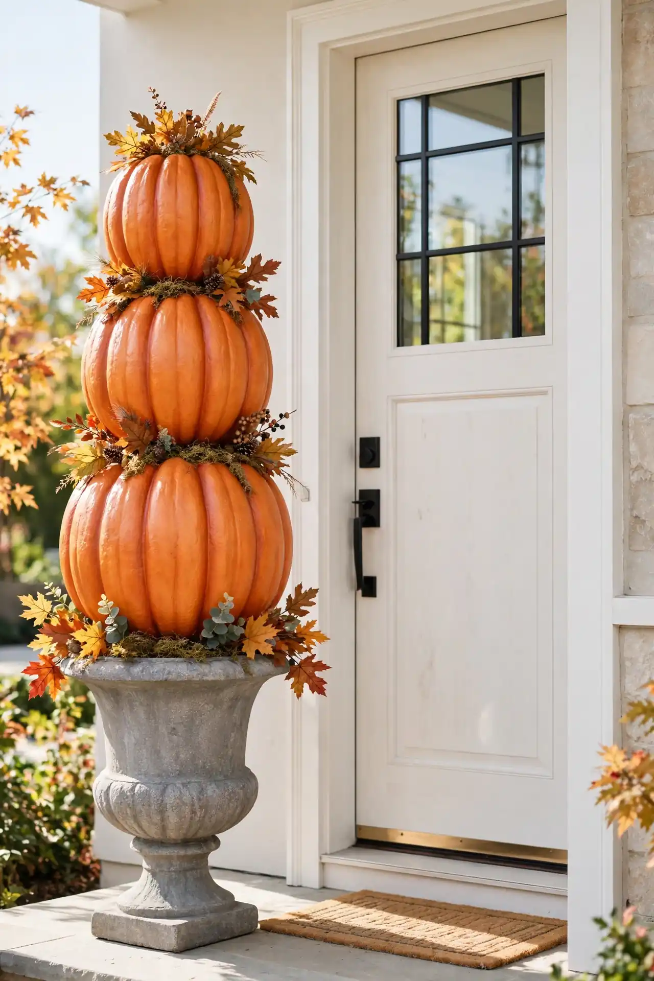 Pumpkin Topiary Tower