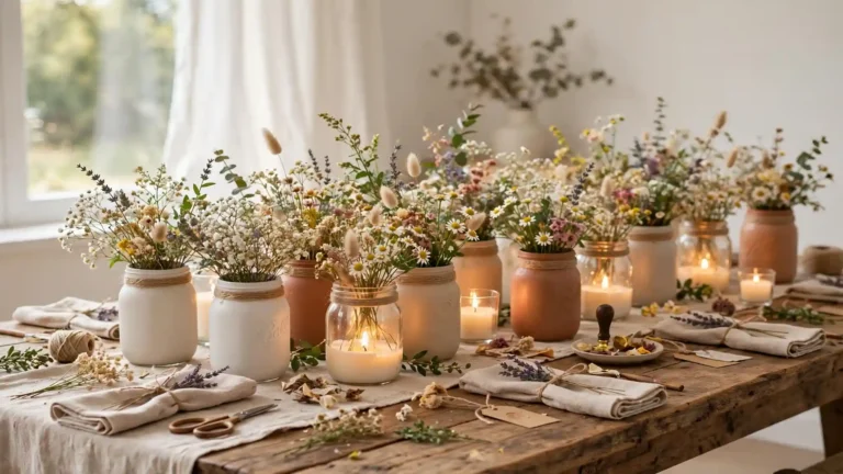 diy mason jar centerpiece ideas