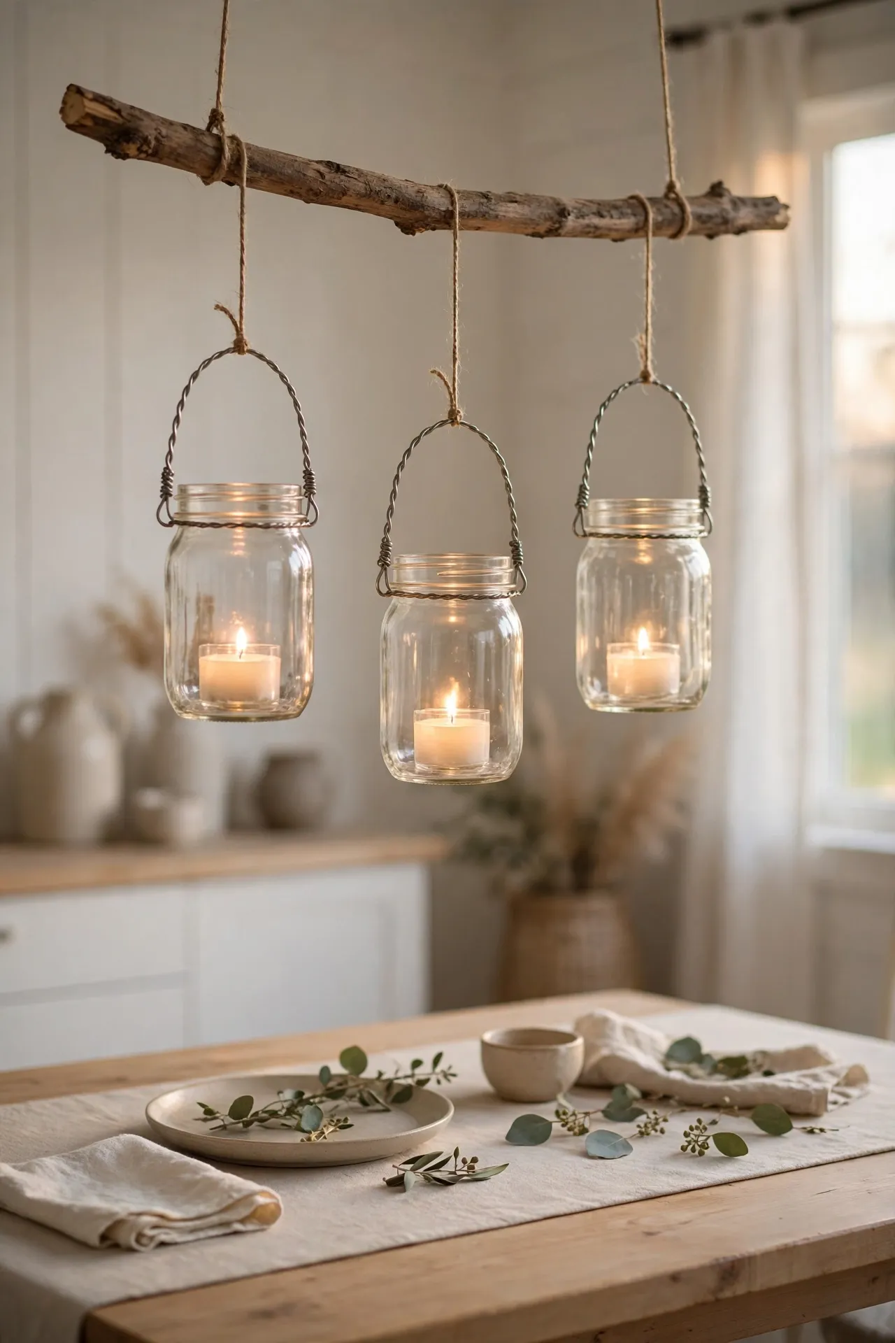 Rustic Lantern Jars