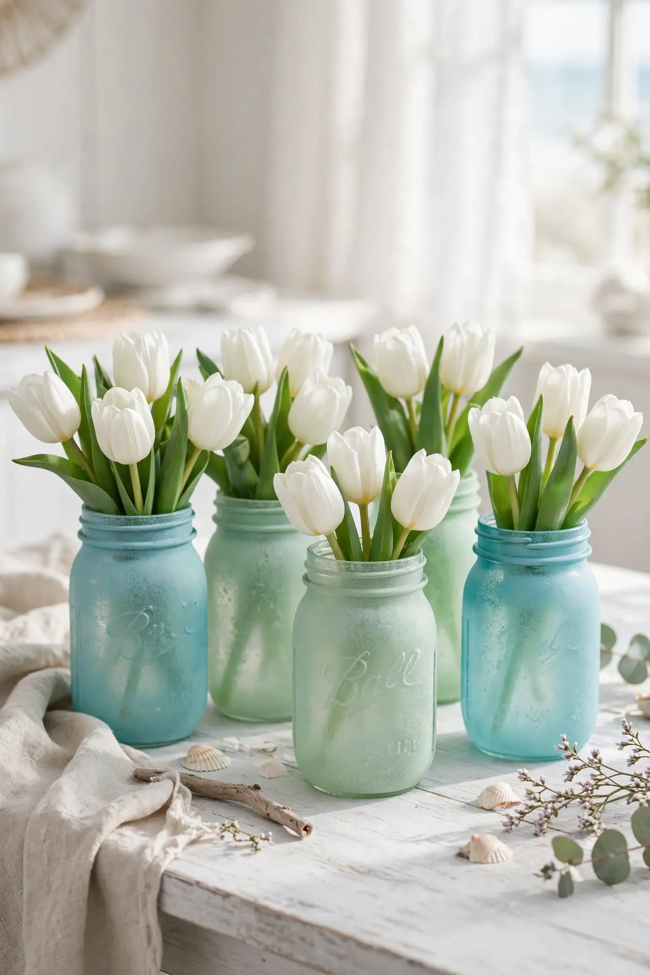 Sea Glass Jars
