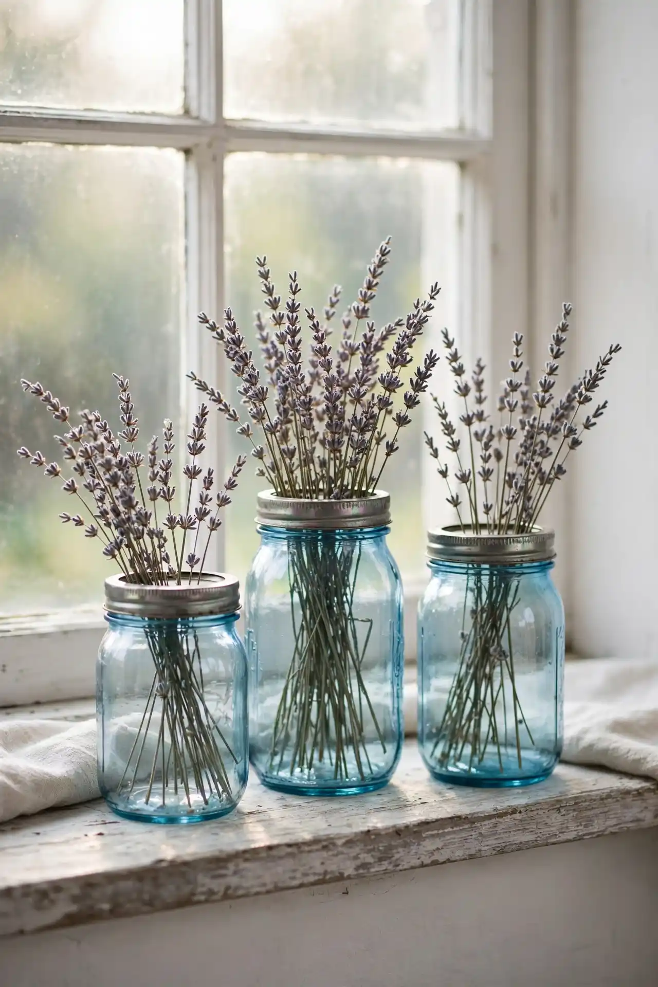 Vintage Blue Jars