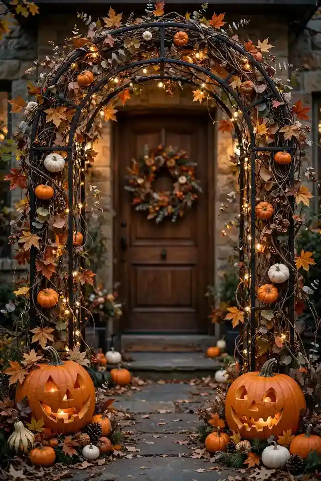 Pumpkin Archway Entry