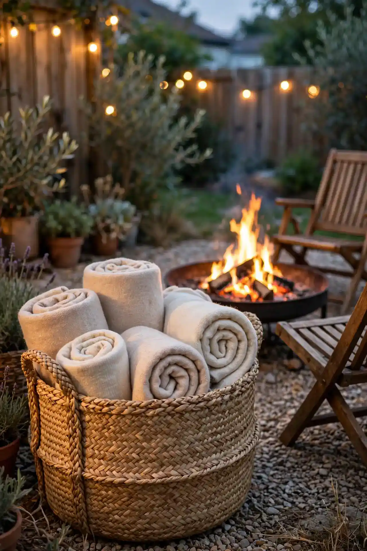 Throw Blanket Basket