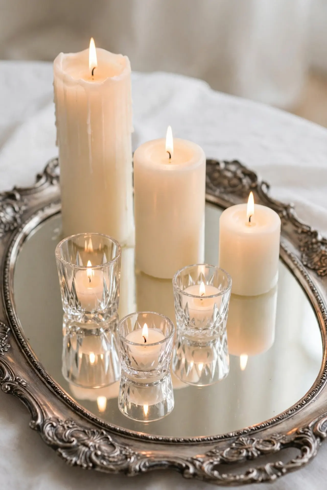 Candle Mirror Trays