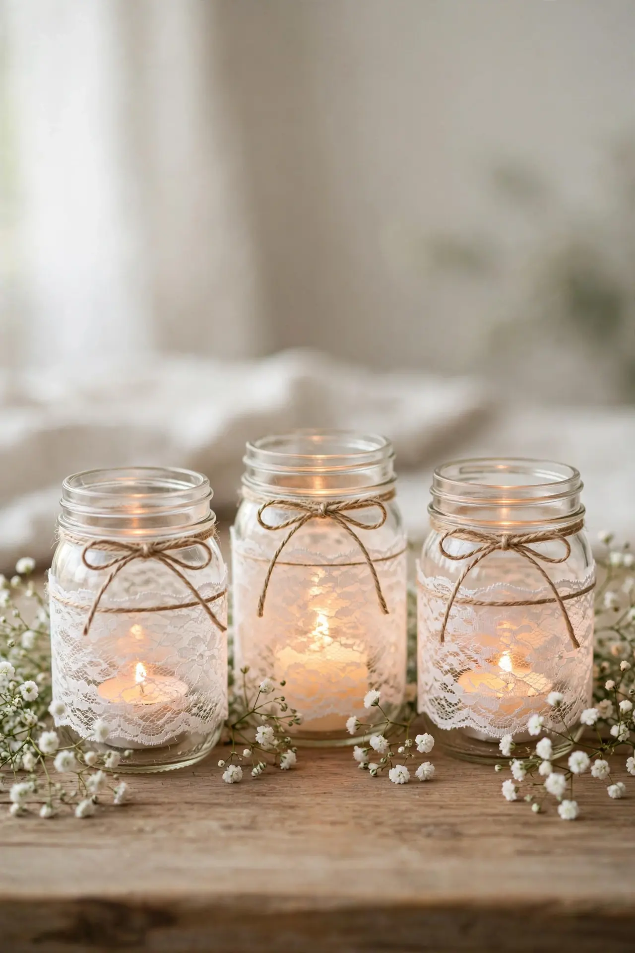 Candlelit Mason Jars