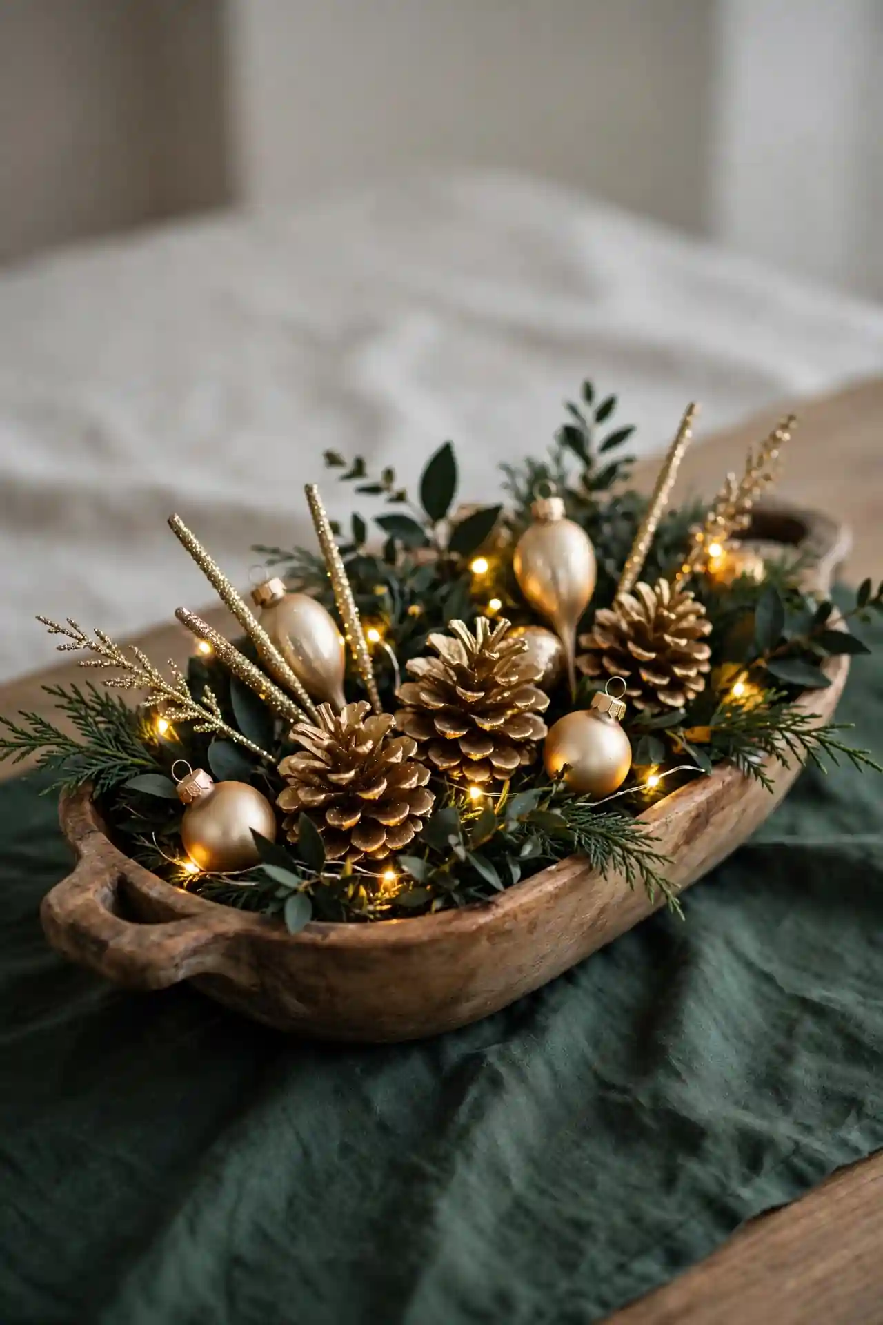 8. Gold Glitter Accents