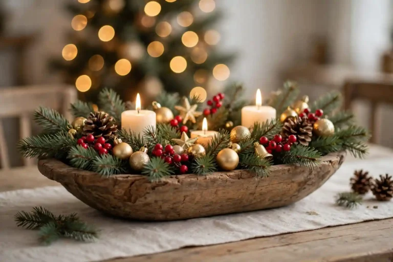 22 Dough Bowl Centrepiece Ideas for Christmas Charm