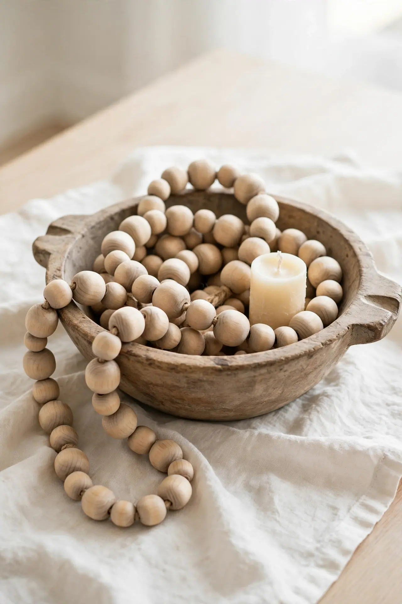 Wooden Bead Garland