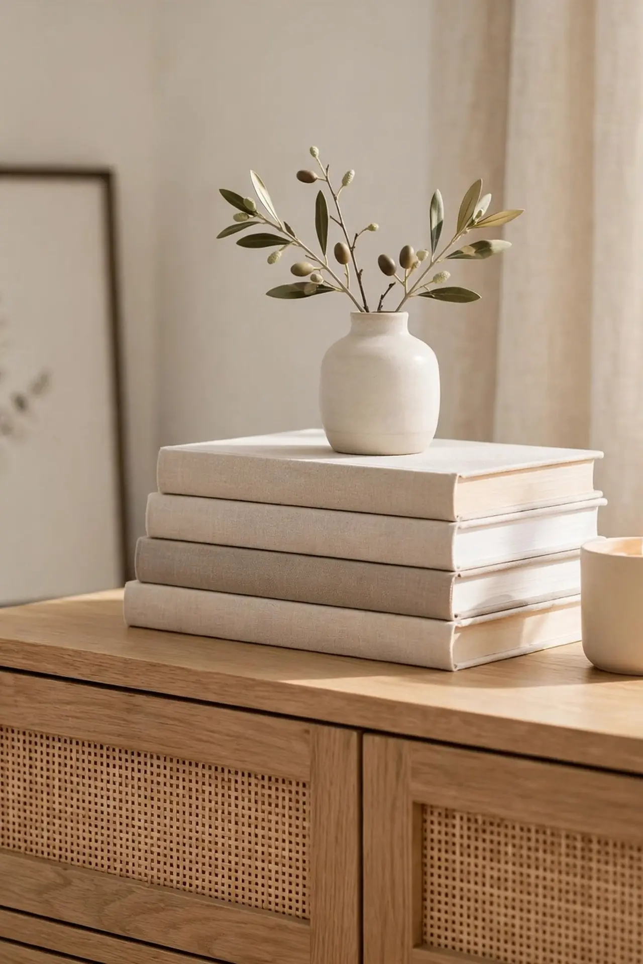 Stacked Book Display