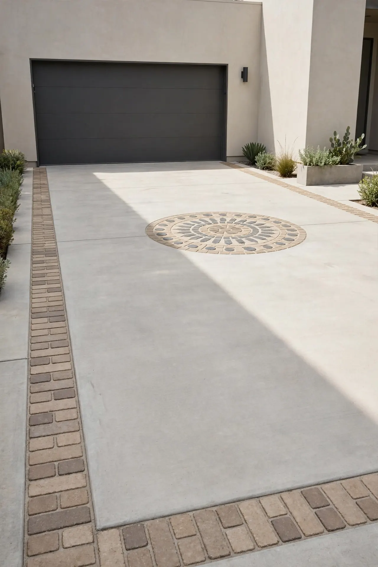 Paver Driveway Inlays