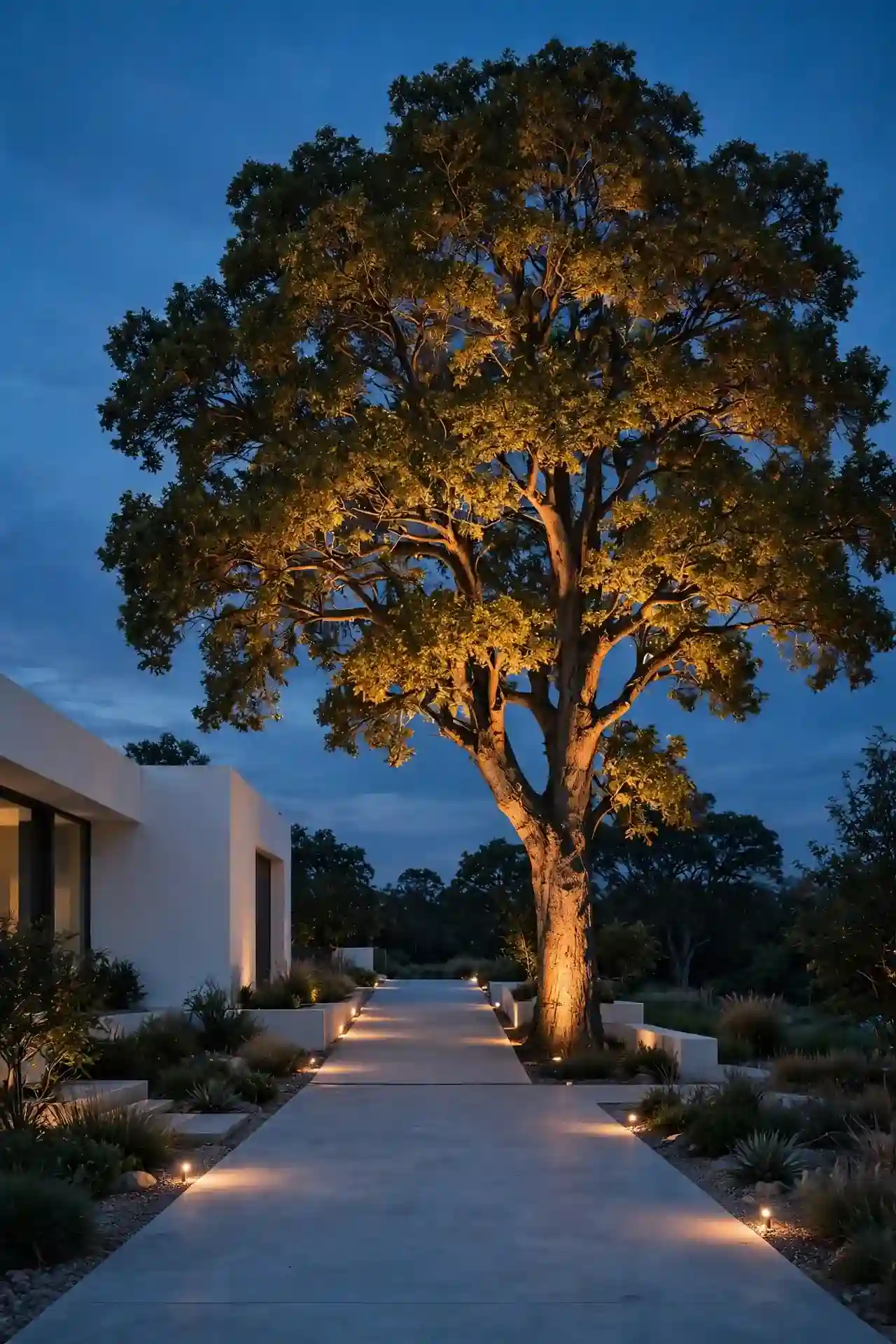 Uplighting Tree Canopy