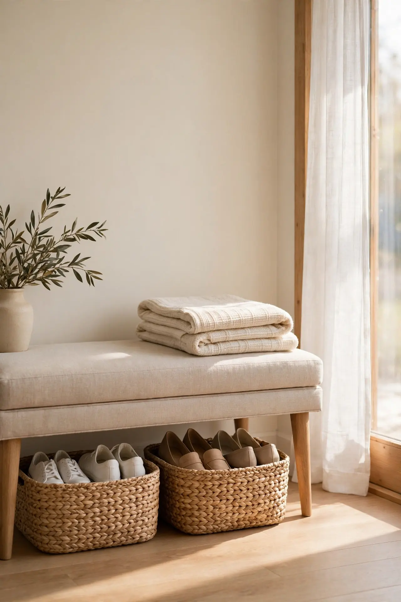 Basket Under Bench