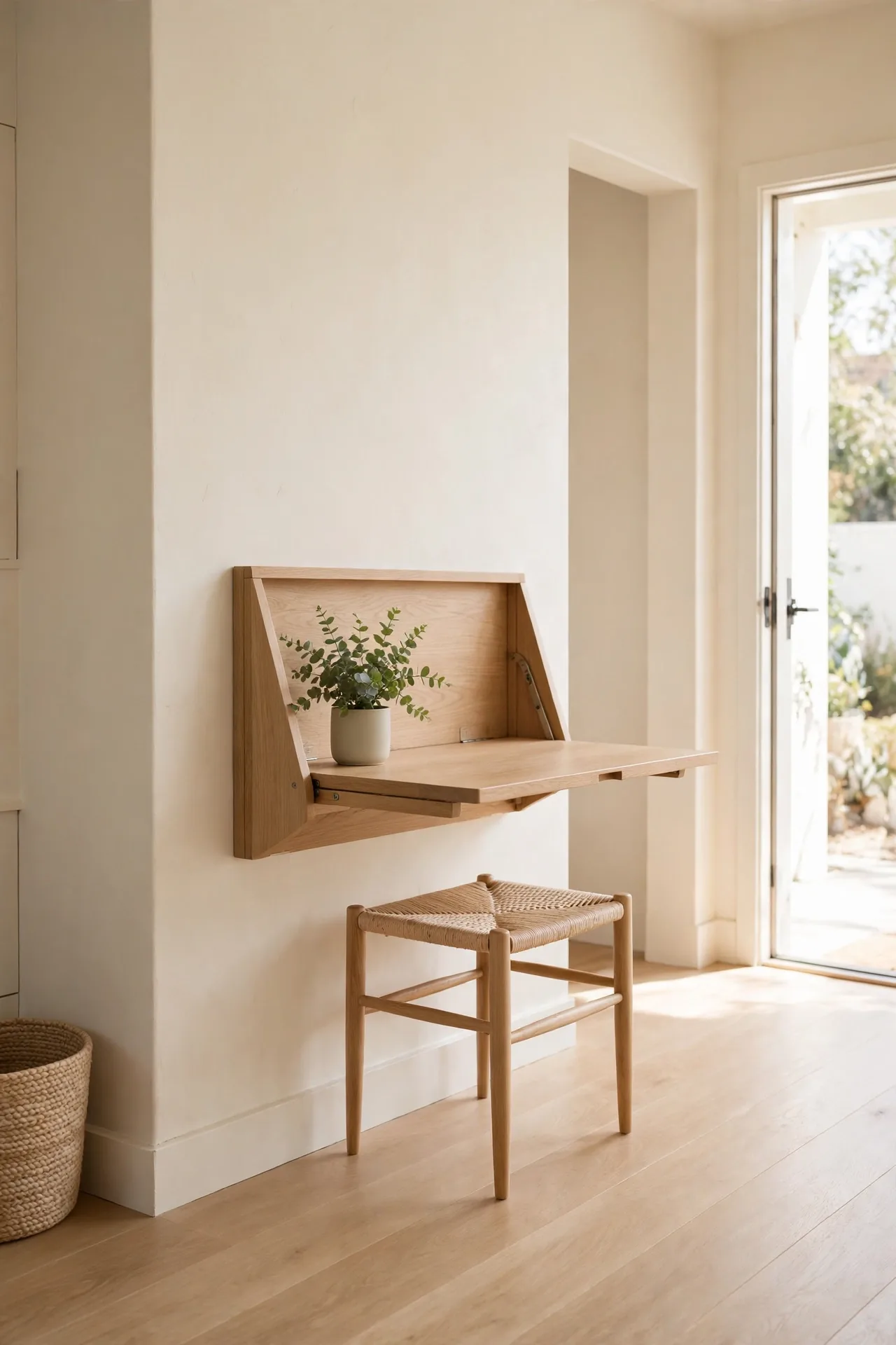 Fold-Down Desk Station