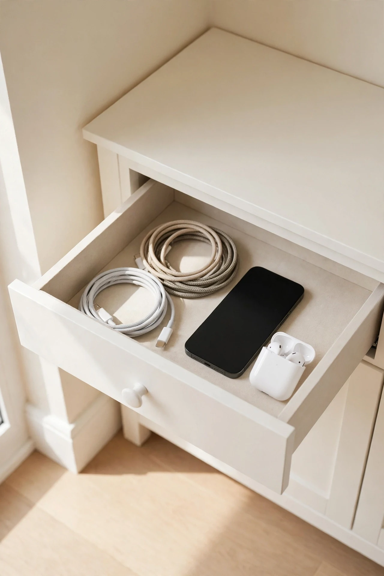 Hidden Charging Drawer