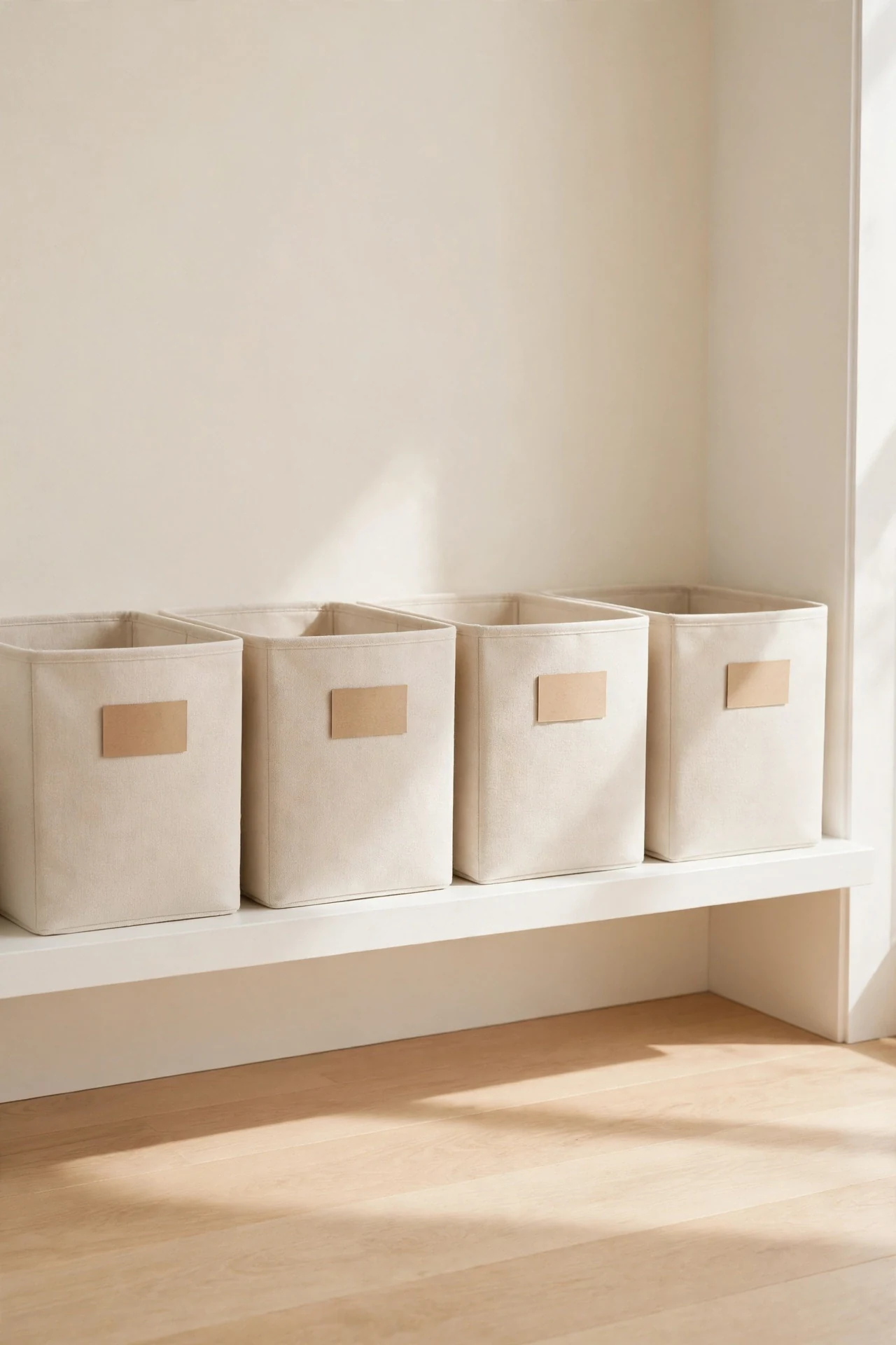 Labelled Storage Bins