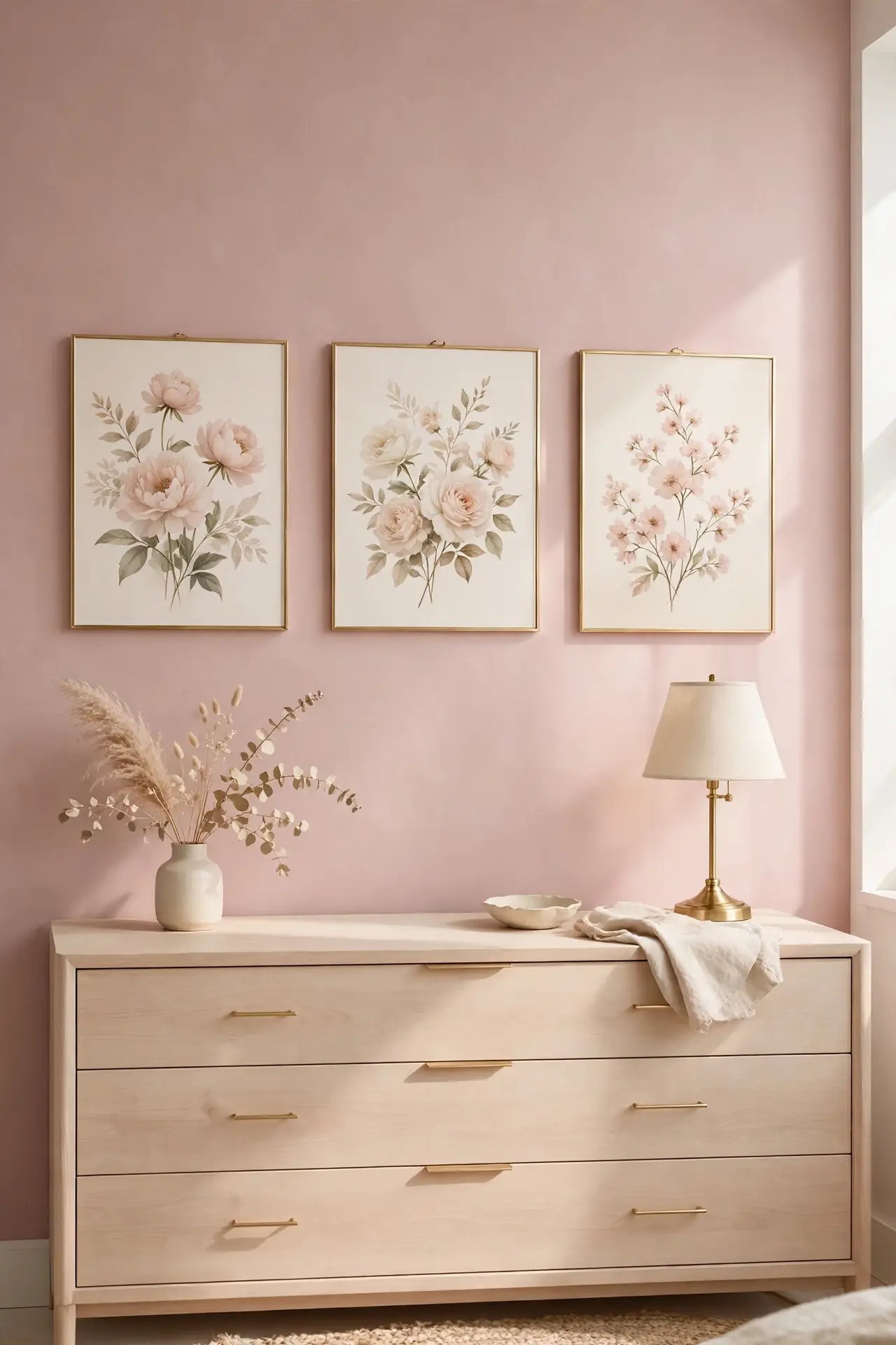 Pink Floral Art
