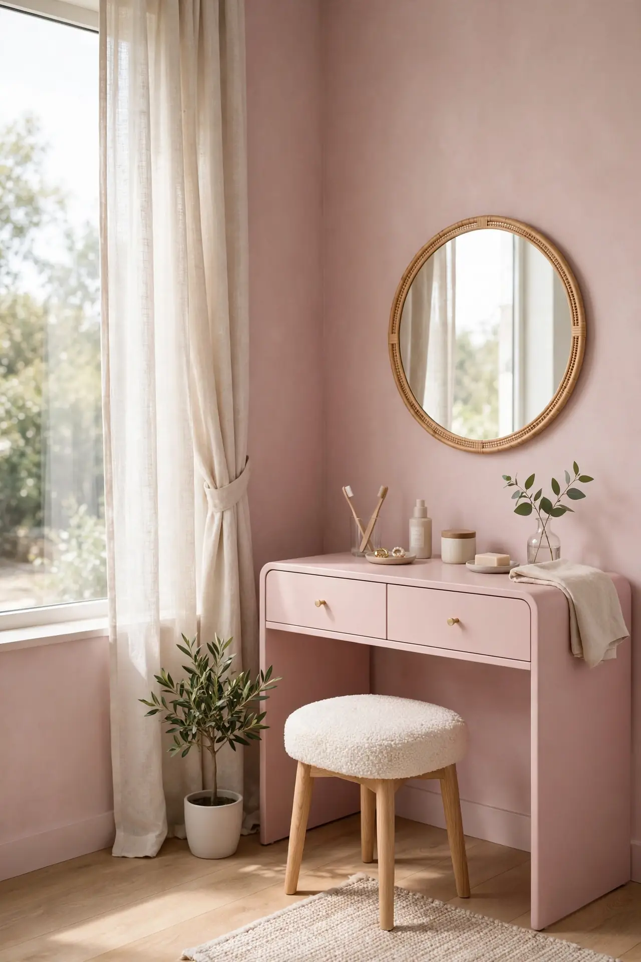 Soft Pink Vanity