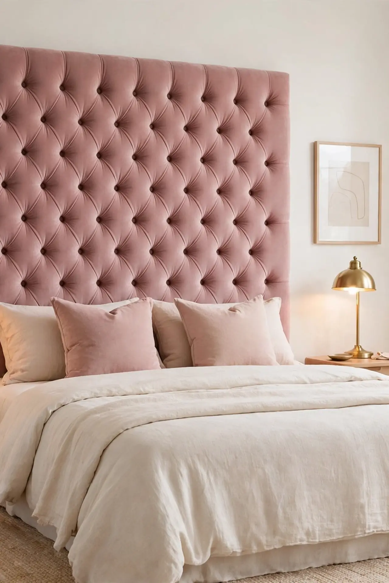 Velvet Pink Headboard