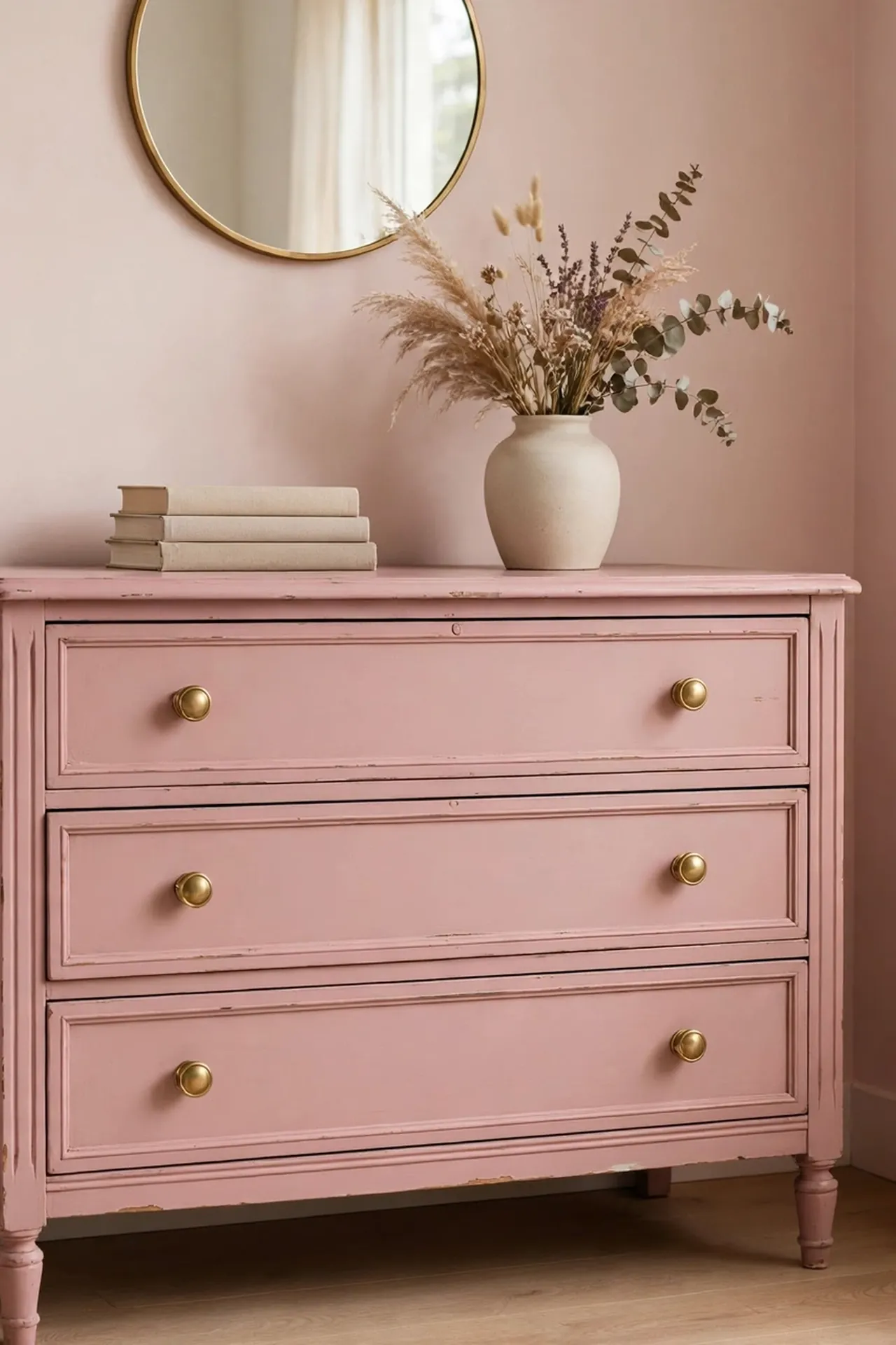 Vintage Pink Dresser