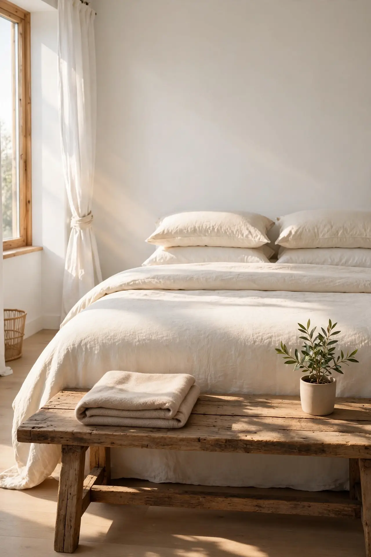 Wooden Bench Styling