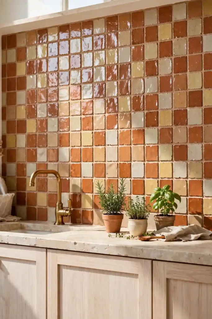 Clay Tile Backsplash