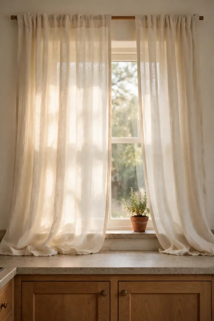 Linen Curtain Softness