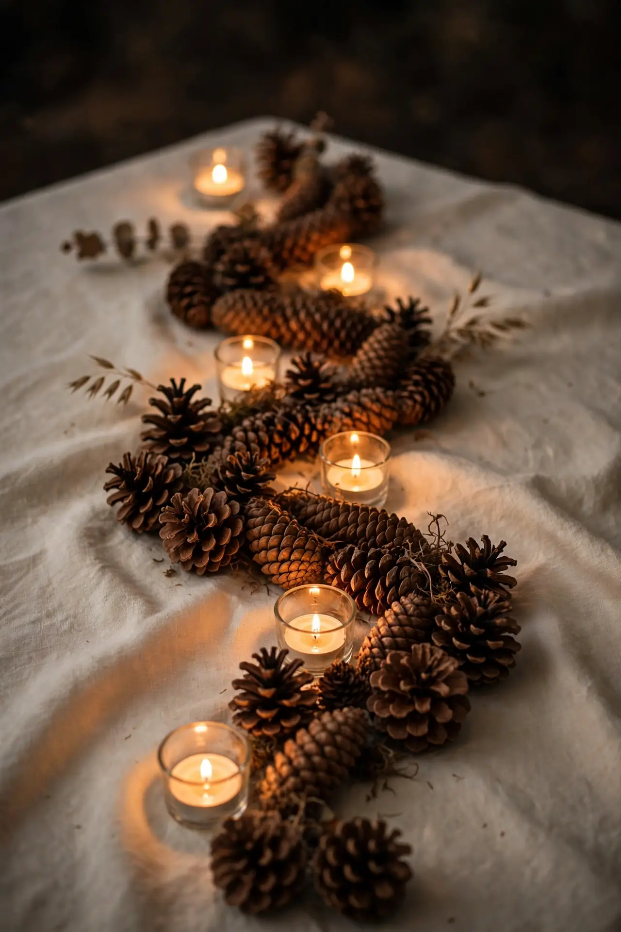 Candlelit Pinecone Path