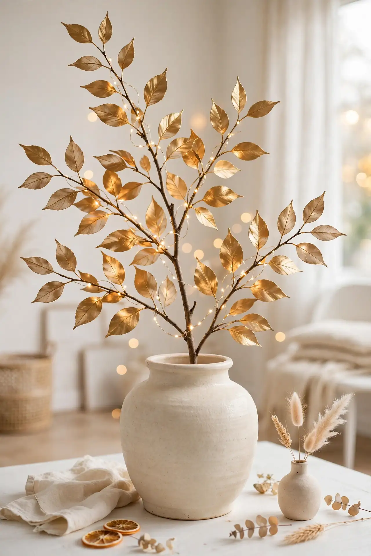 Gilded Leaf Branch