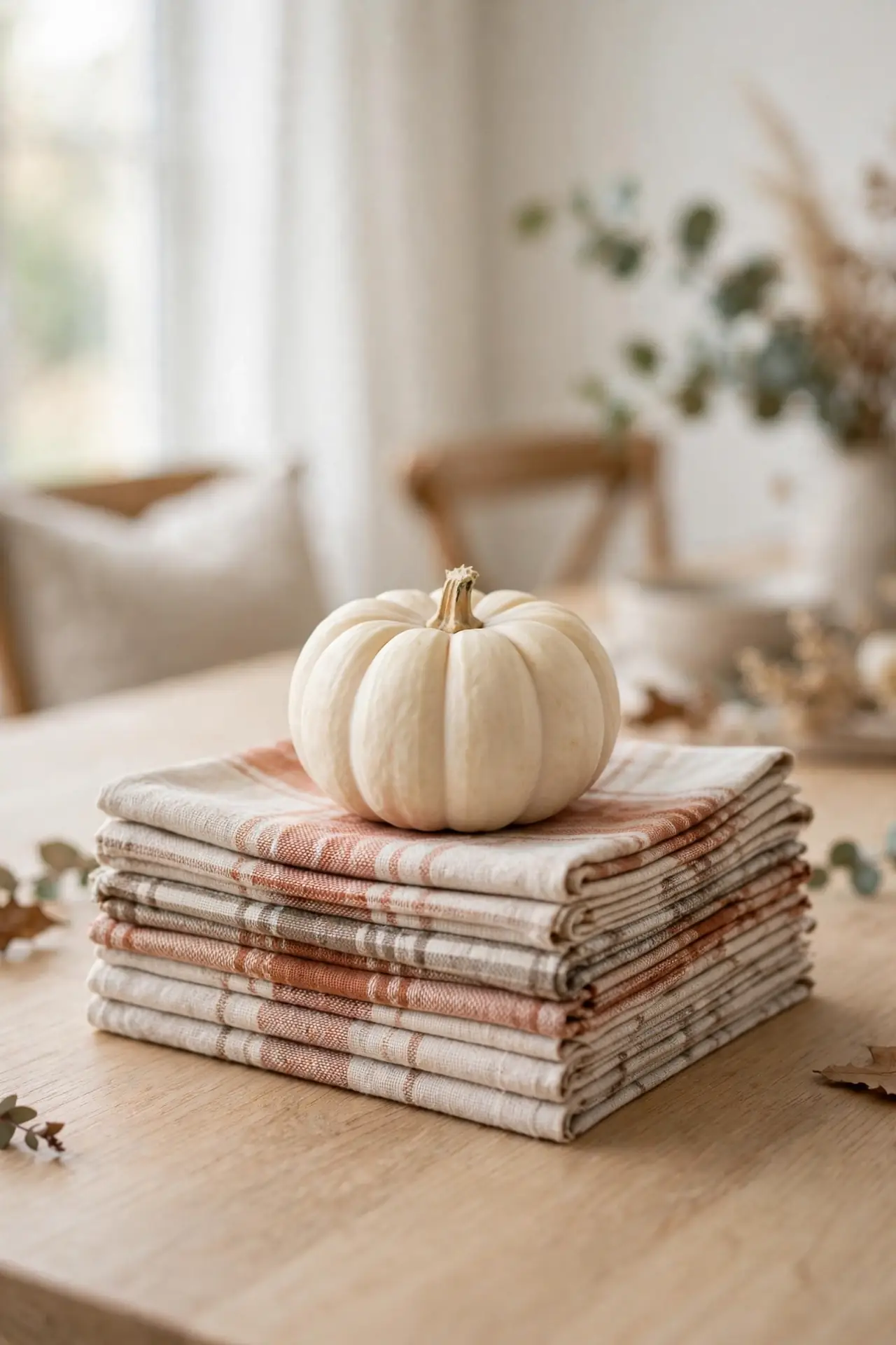 Plaid Napkin Stack