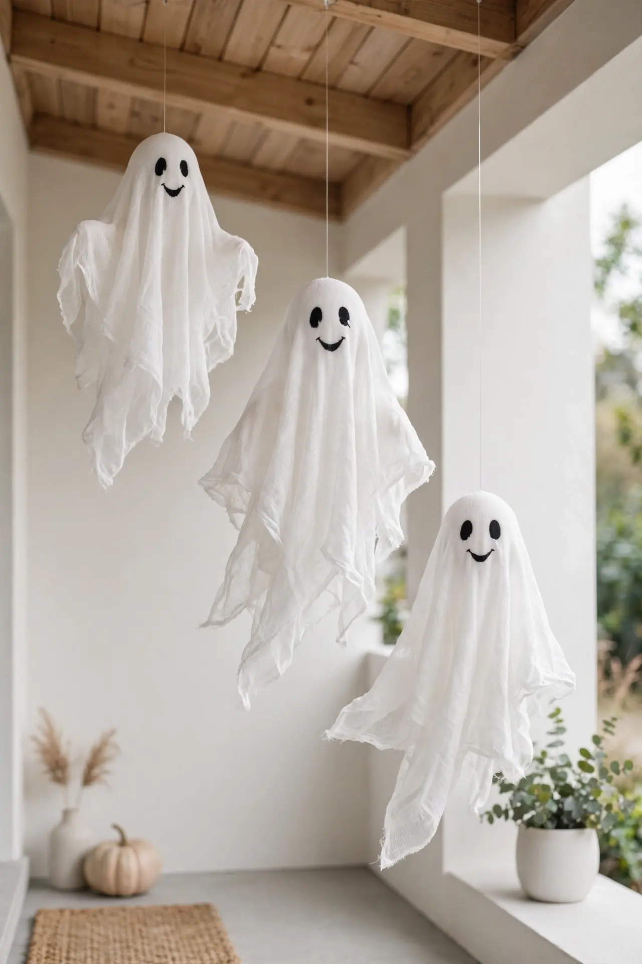 Cheesecloth Hanging Ghosts