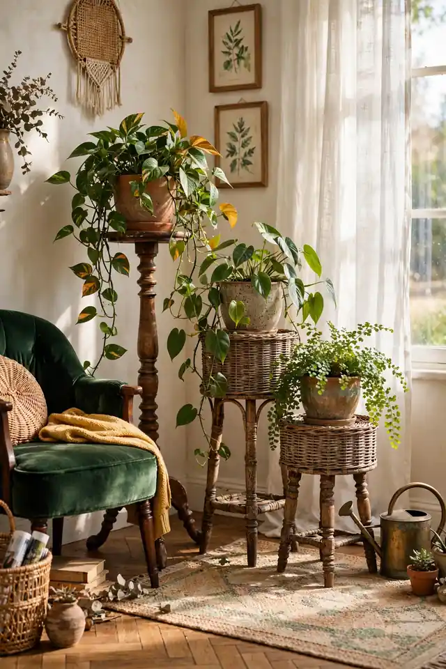 Eclectic Plant Stands