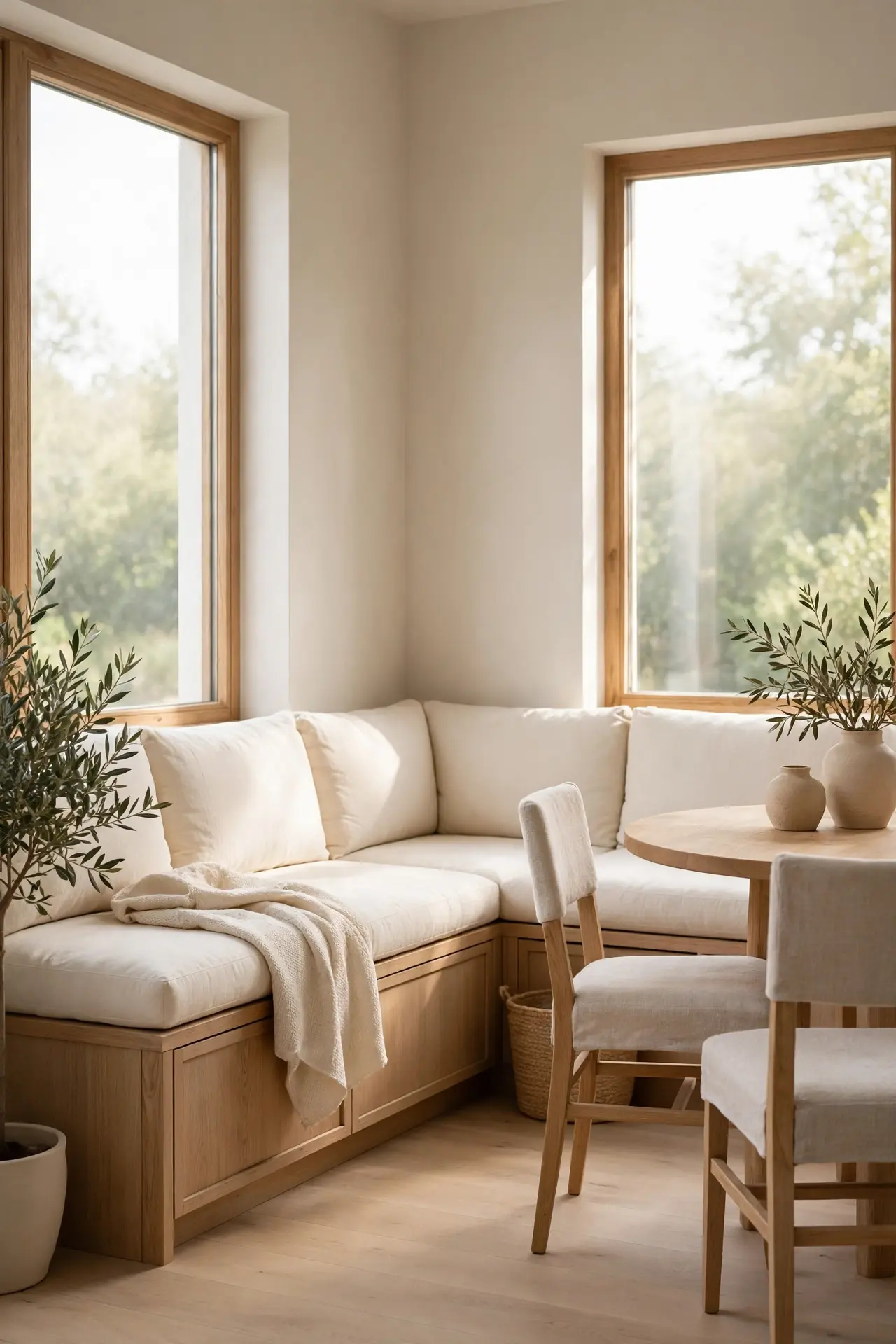 Built-In Corner Bench