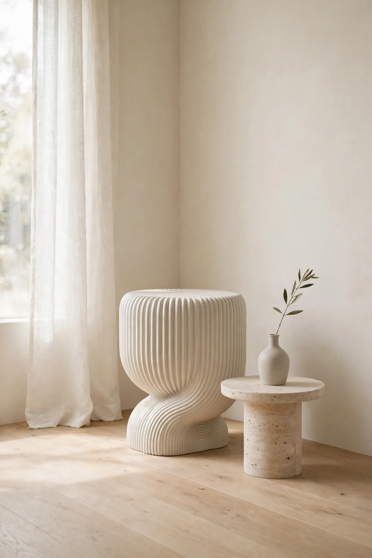 Sculptural Side Table