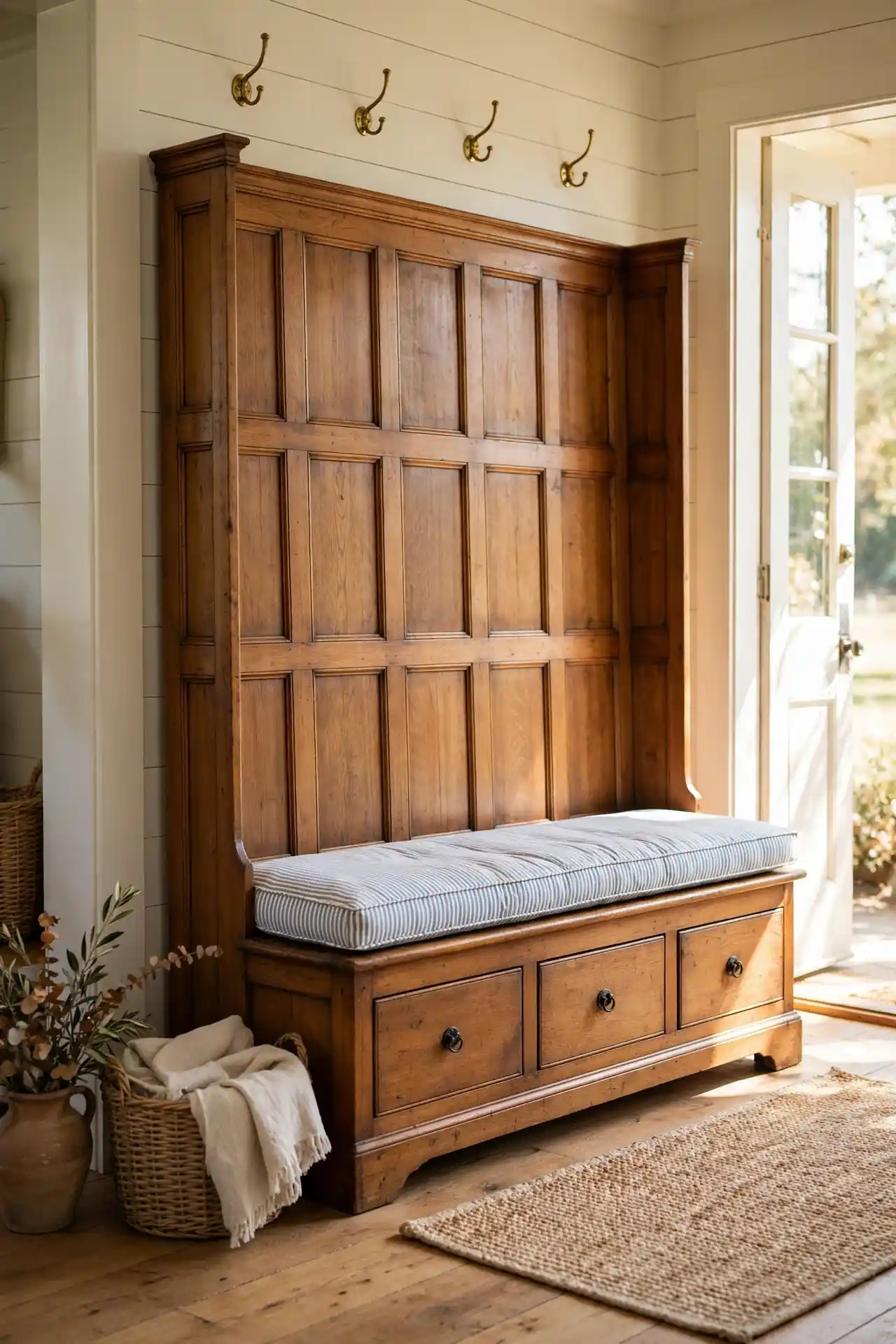 Entryway Settle Bench