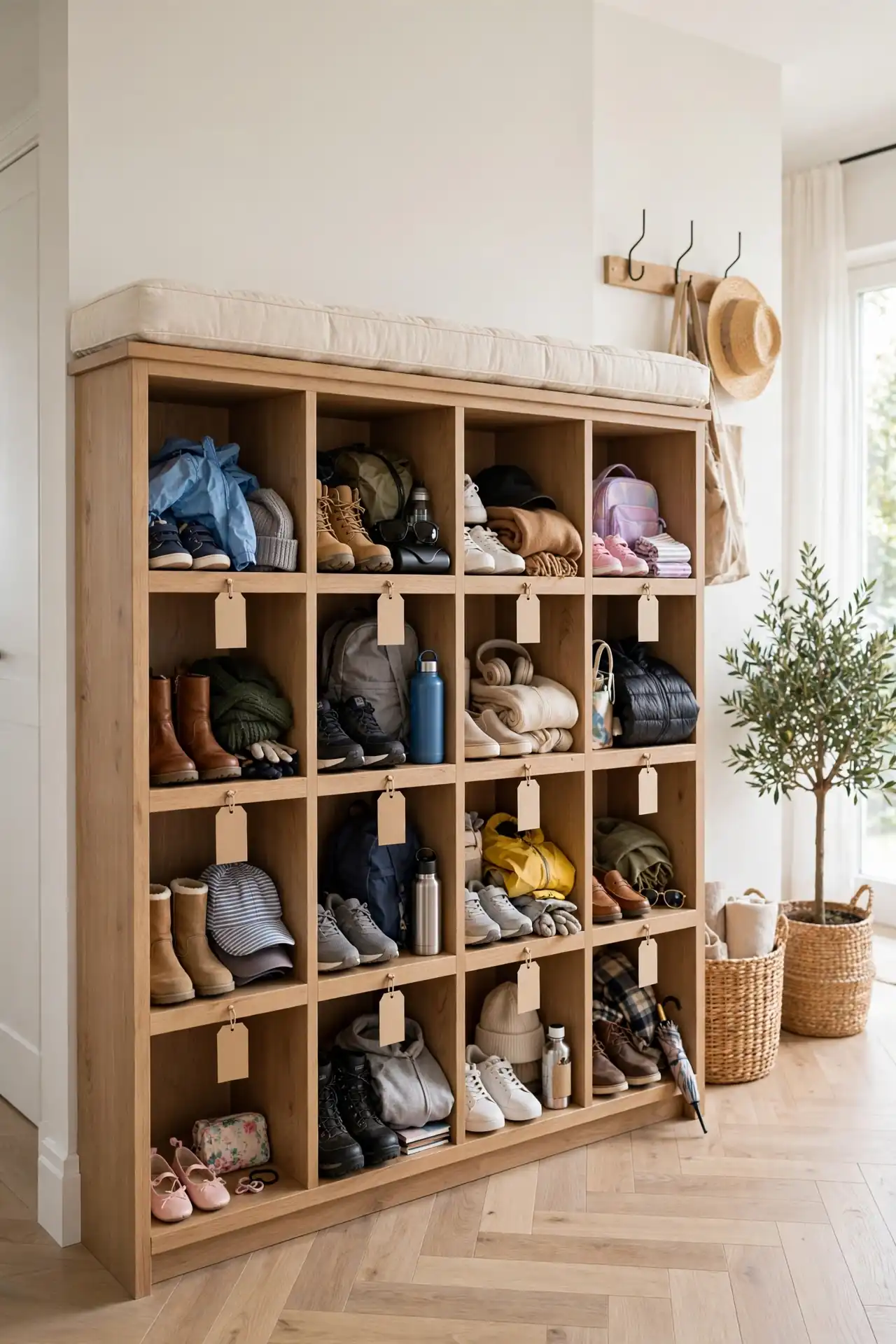 Multi-Cubby Bench