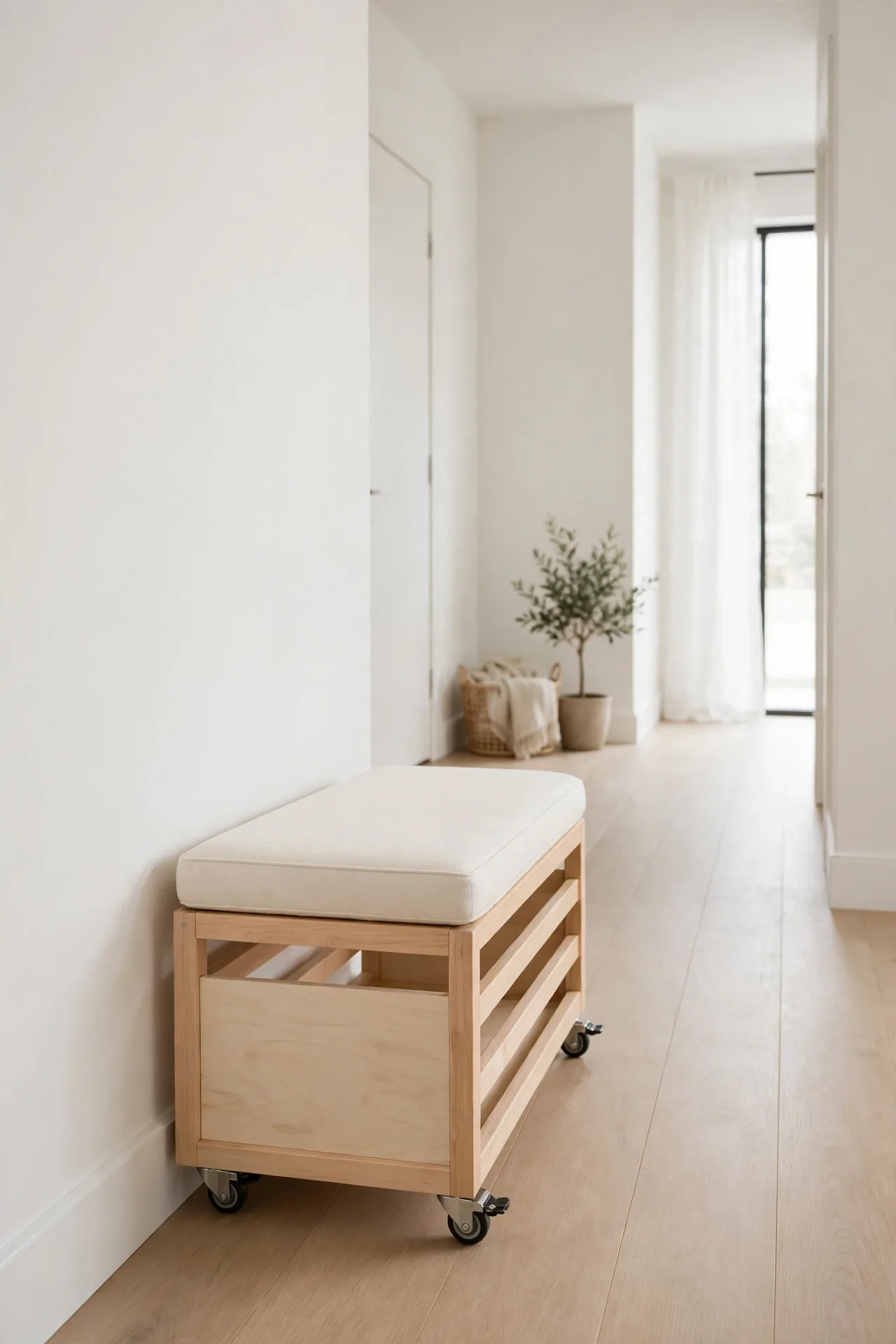 Rolling Storage Bench