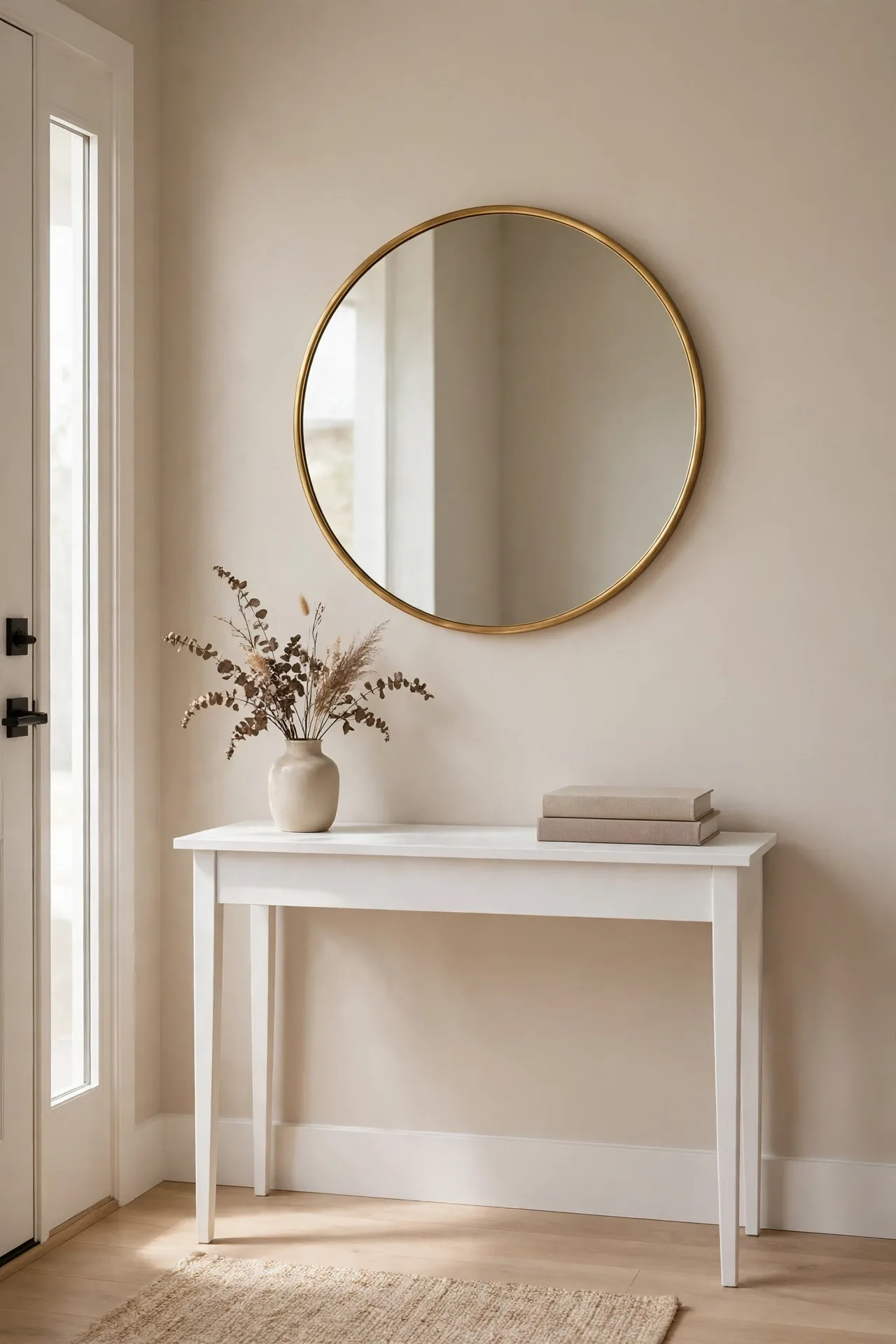 Round Brass Mirror
