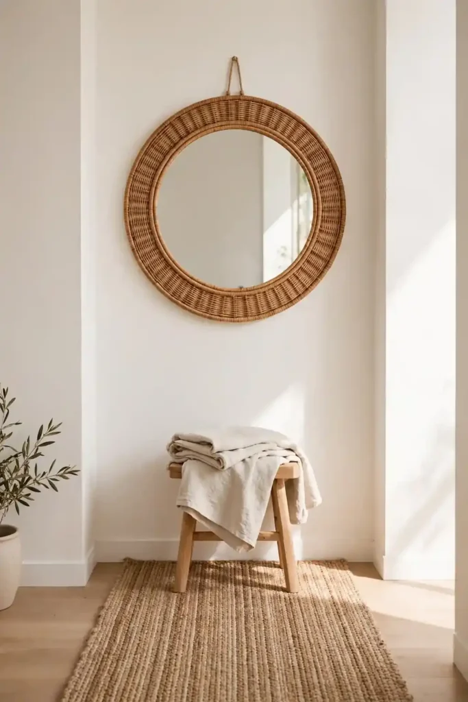 Rattan Wrapped Circles