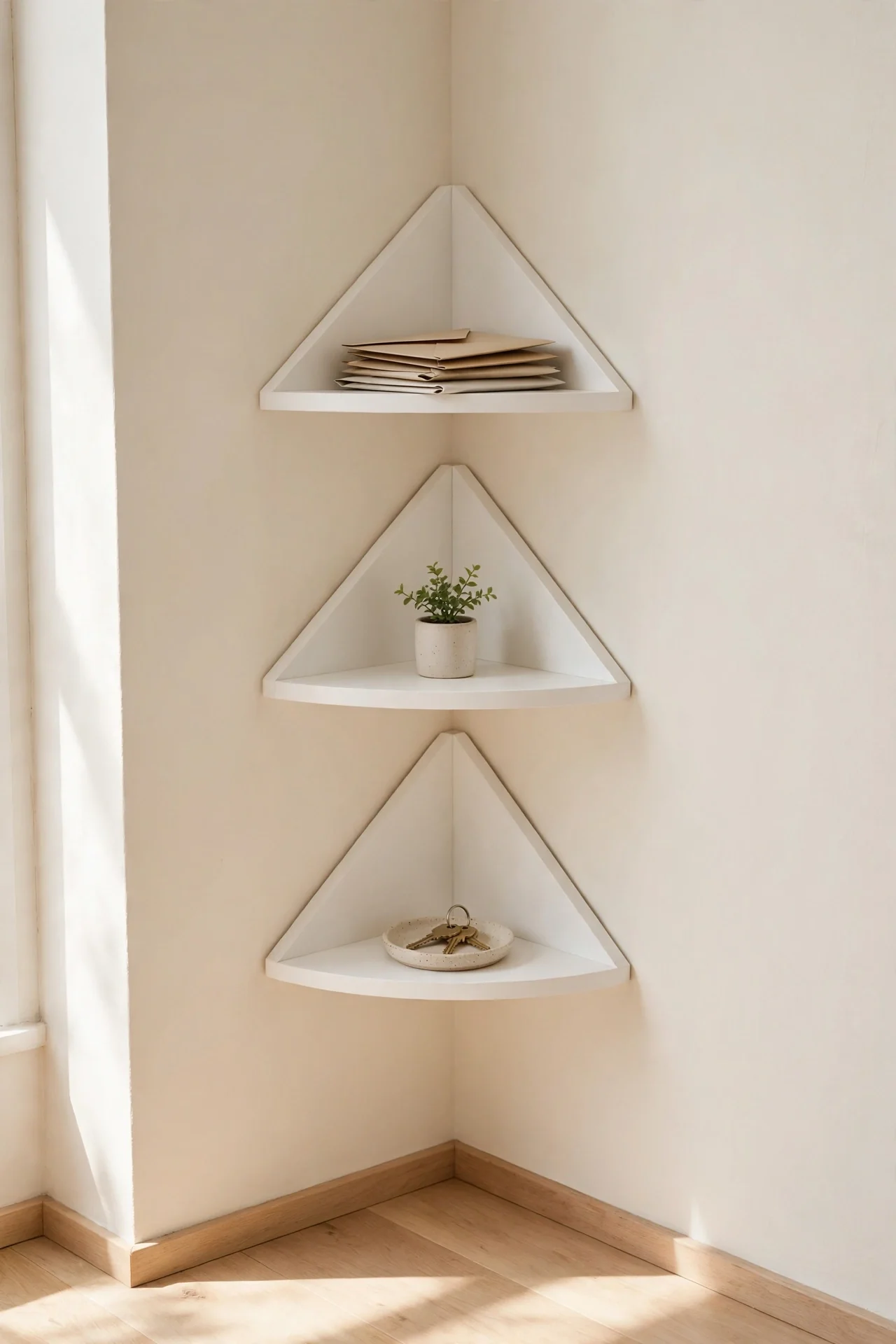 Floating Corner Shelves