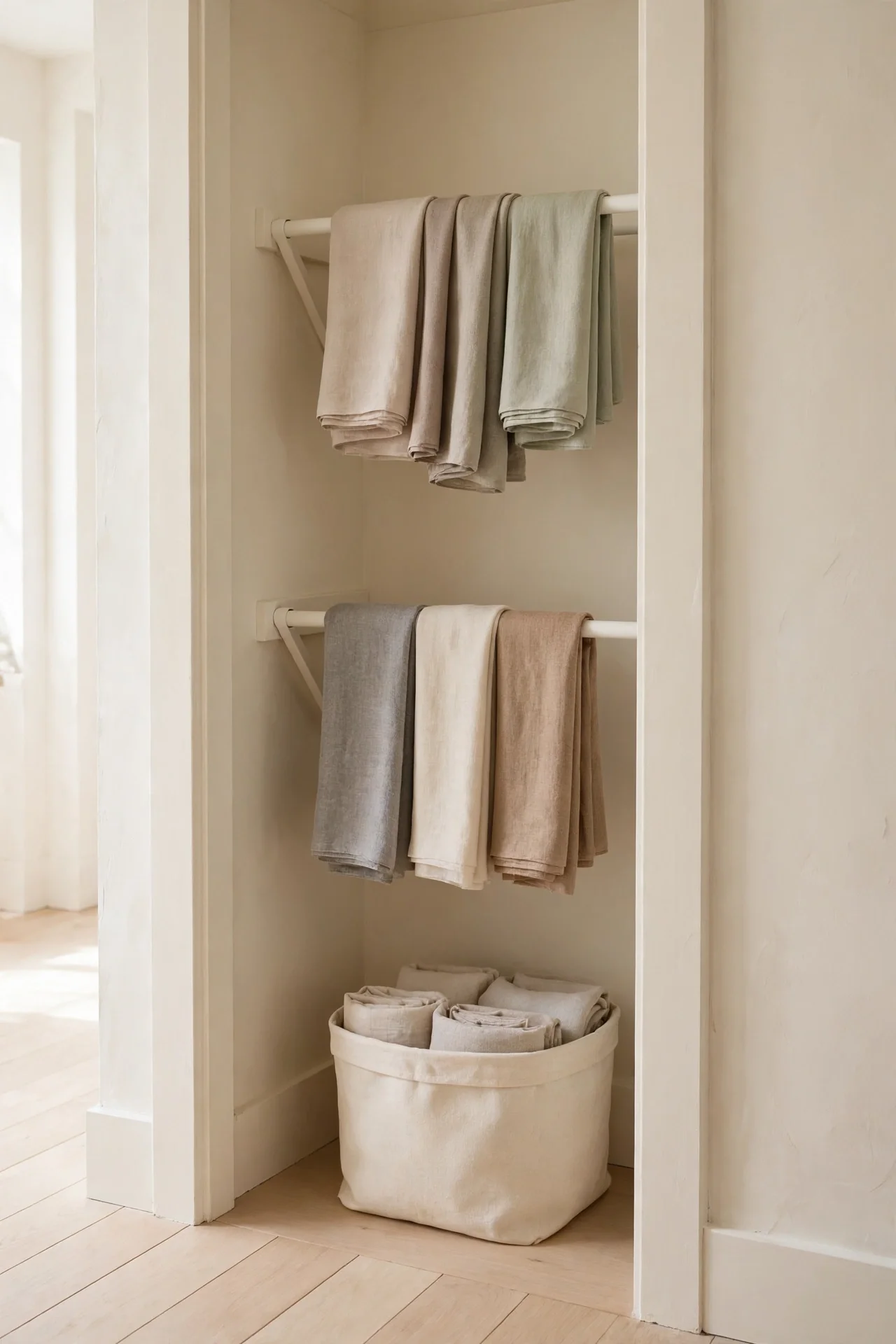 Tension Rod Shelves