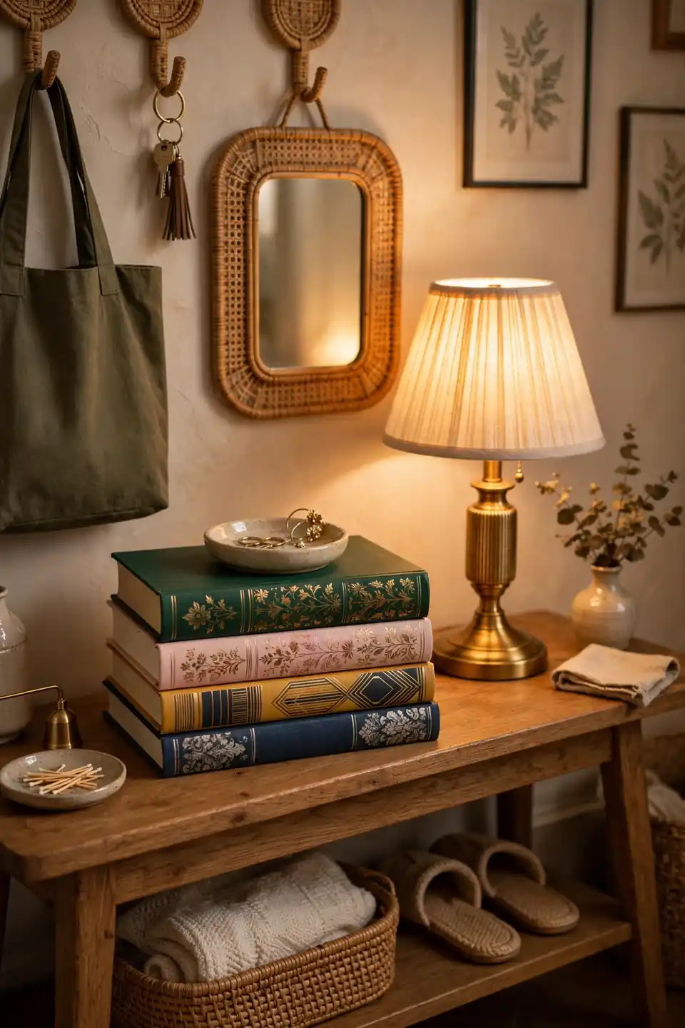 Stacked Book Display